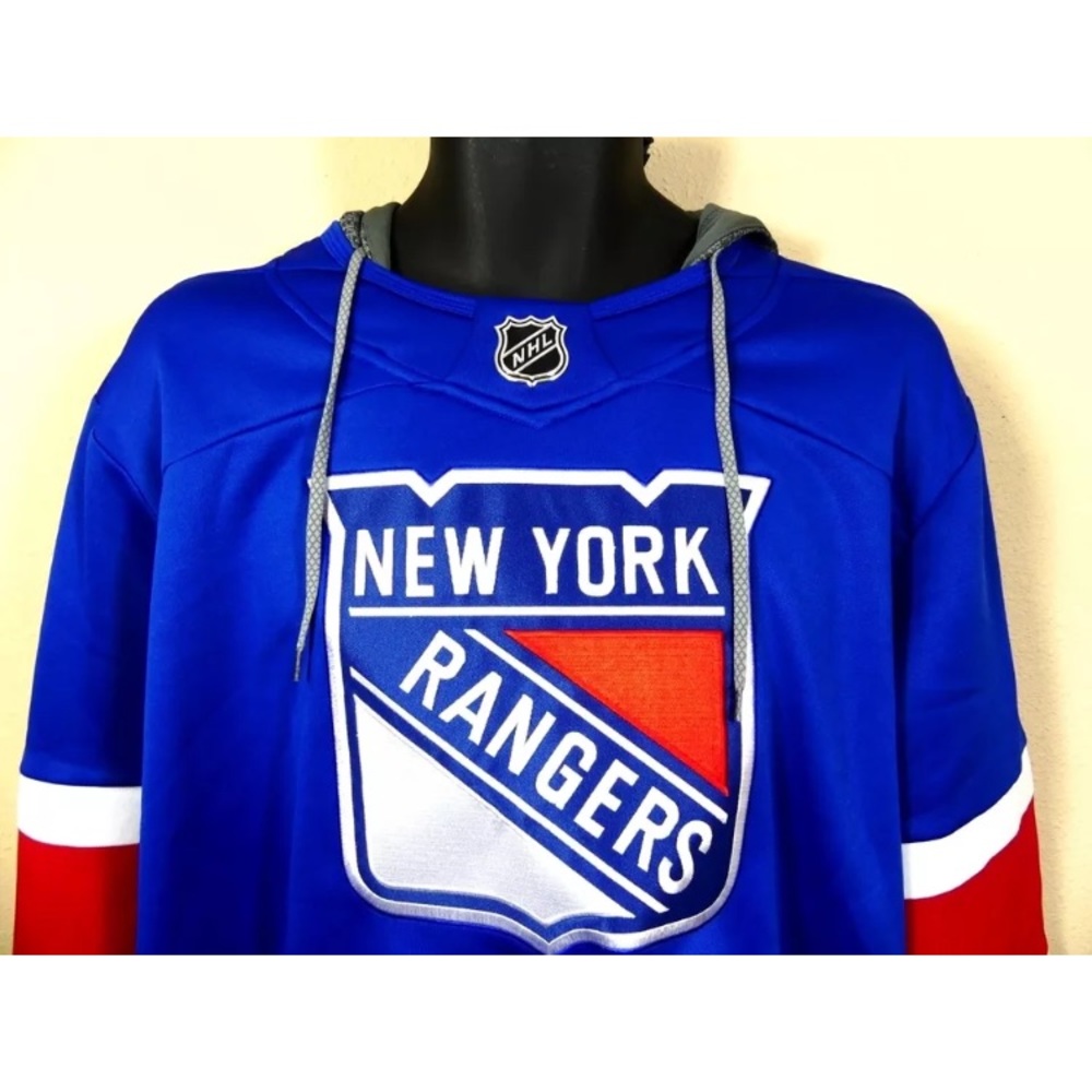 SOLD Adidas New York Rangers Jersey Hoodie Size L